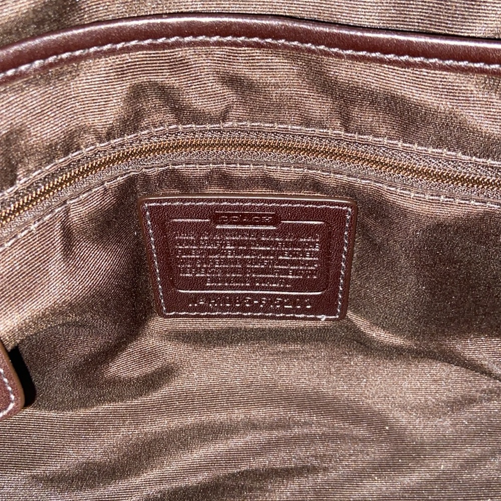 Coach Signature Canvas Shoulder Bag in Khaki/Brown - Picture 14 of 16